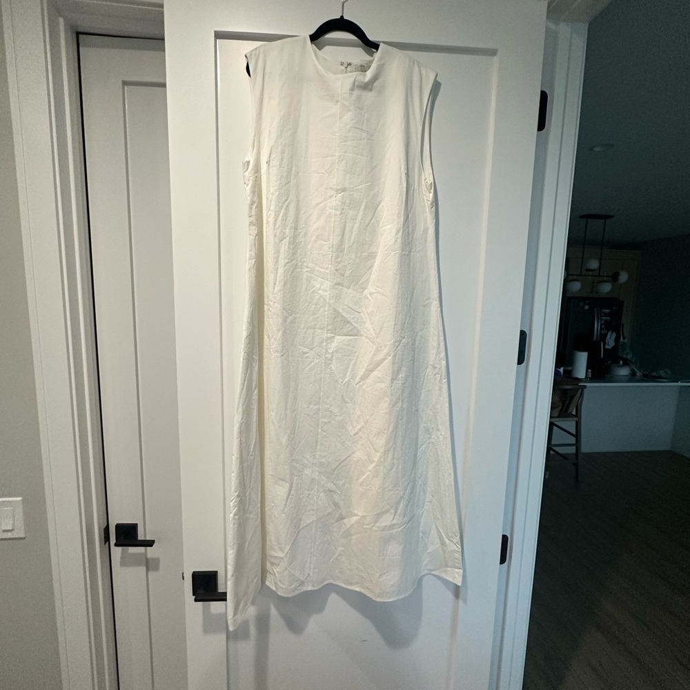 DISSH MAGGIE WHITE COTTON MIDI DRESS - Picture 4 of 8